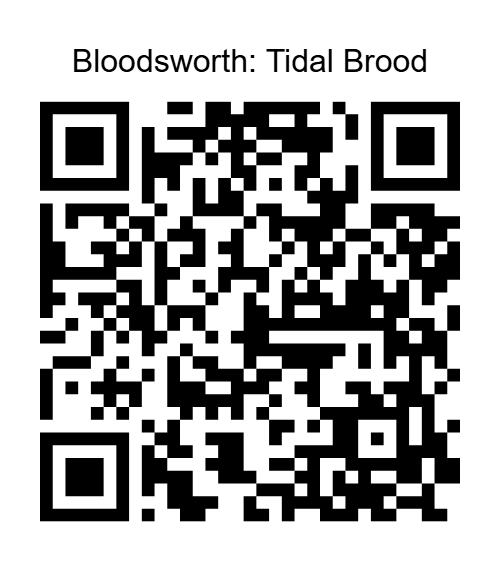 QR code to pay $5 for Bloodsworth: Tidal Brood via PayPal